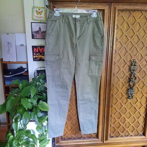Orvis Zipper Ankle Slim Cargo Pant - Green, Size 4